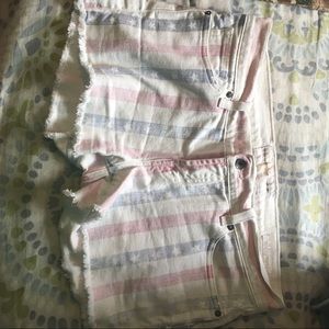 American Flag Denim Shorts